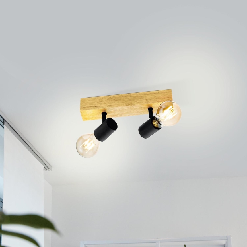 Eglo - Spot TOWNSHEND 2xE27/60W/230V - FSC certifié