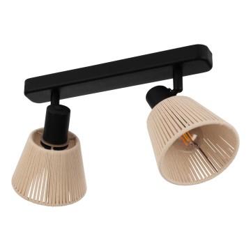 Eglo - Spotleuchte 2xE14/40W/230V beige/schwarz