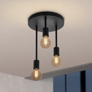 Eglo - Stange-Kronleuchter  3xE27/60W/230V