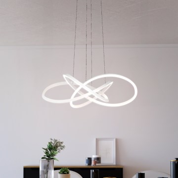 Eglo Stars of Light - Lampadario LED dimmerabile a sospensione con cavo LED/48,7W/230V 2200-6500K bianco + telecomando