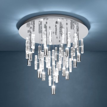 Eglo Stars of Light - Plafonnier LED 15xLED/2,6W/230V 2200/3000/4000K Ø 50 cm chrome brillant