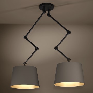 Eglo - Suspension-barre 2xE27/40W/230V marron
