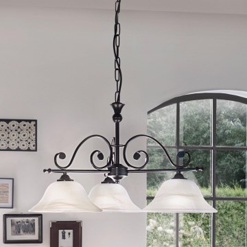 Eglo - Suspension chaîne 3xE27/60W/230V