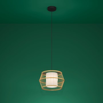 Eglo - Suspension filaire 1xE27/40W/230V bambou