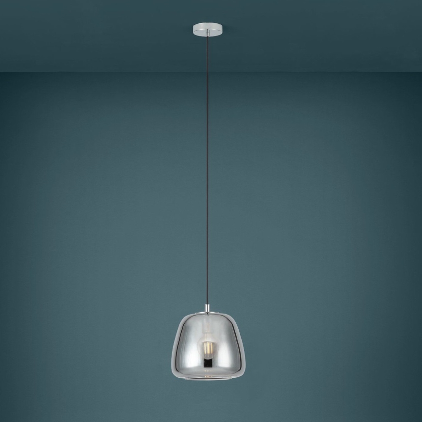 Eglo - Suspension filaire 1xE27/40W/230V d. 26 cm fumé