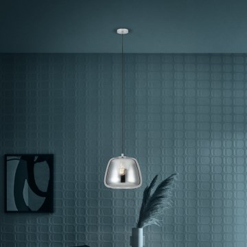 Eglo - Suspension filaire 1xE27/40W/230V d. 35 cm fumé