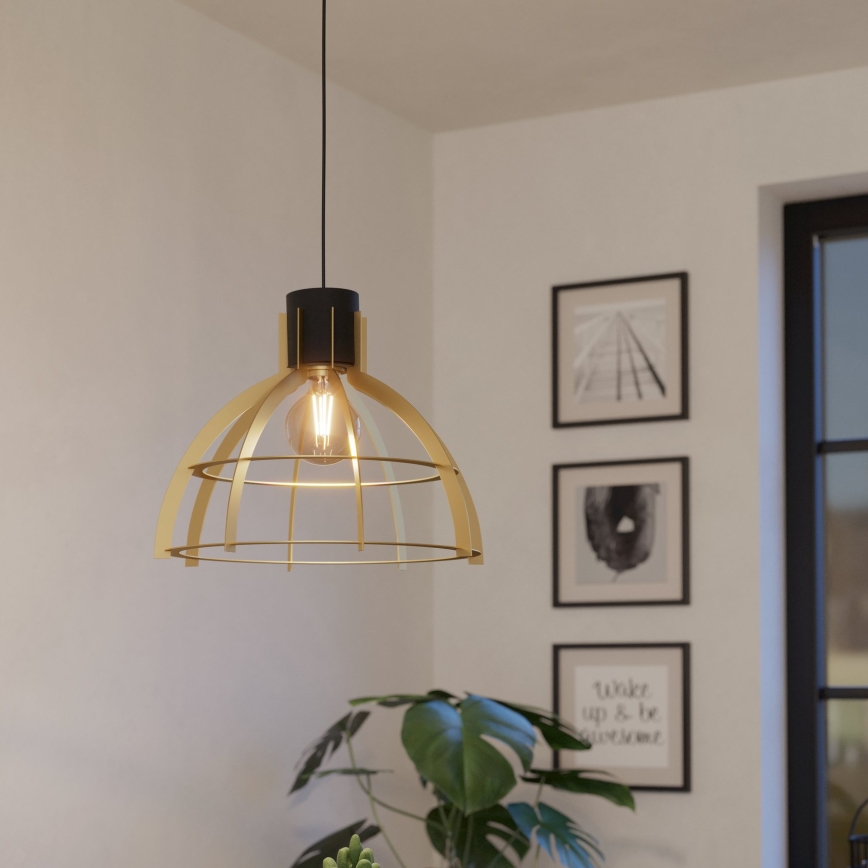Eglo - Suspension filaire 1xE27/40W/230V doré