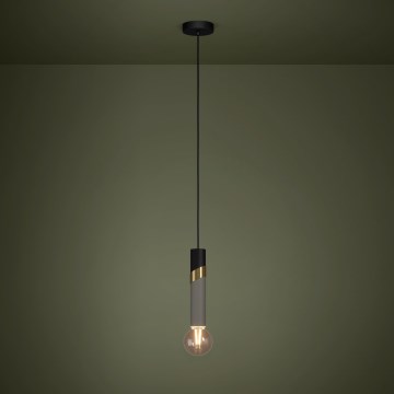 Eglo - Suspension filaire 1xE27/40W/230V noir/doré