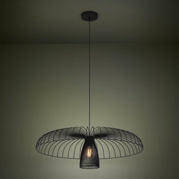 Eglo - Suspension filaire 1xE27/60W/230V d. 77 cm noir
