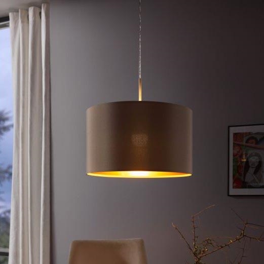 Eglo - Suspension filaire 1xE27/60W/230V taupe