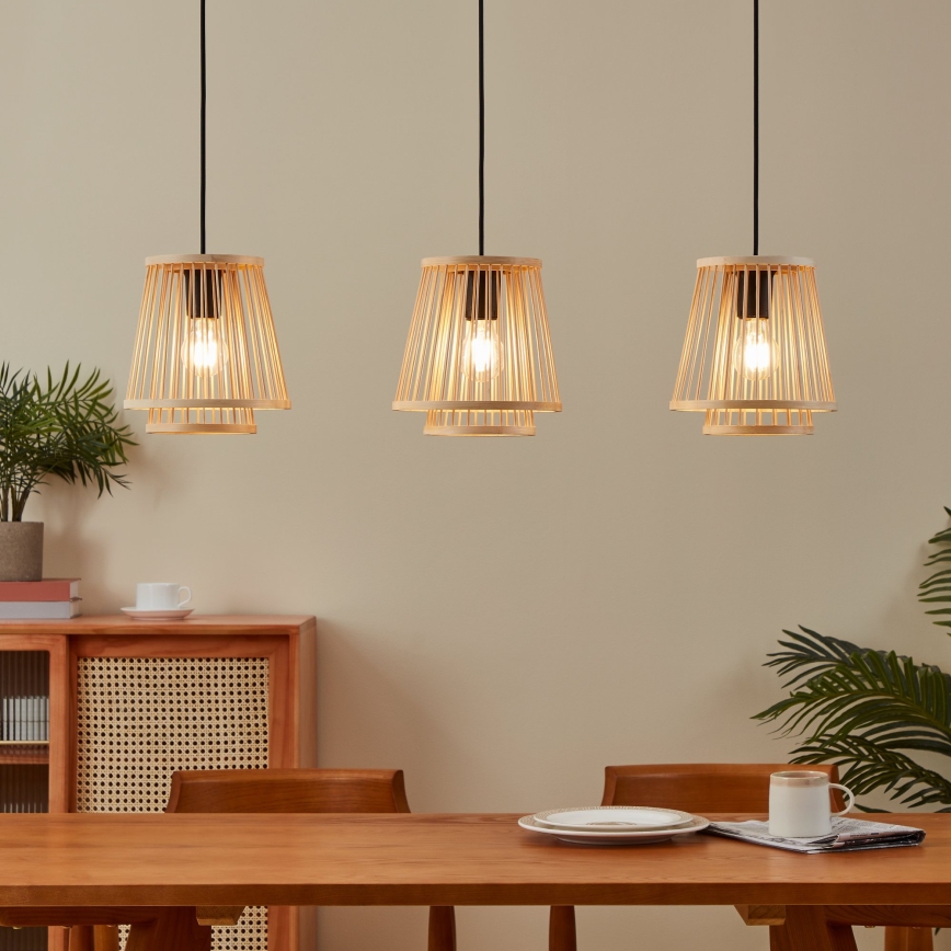 Eglo - Suspension filaire 3xE27/40W/230V