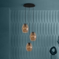 Eglo - Suspension filaire 3xE27/40W/230V marron
