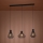 Eglo - Suspension filaire 3xE27/40W/230V noir