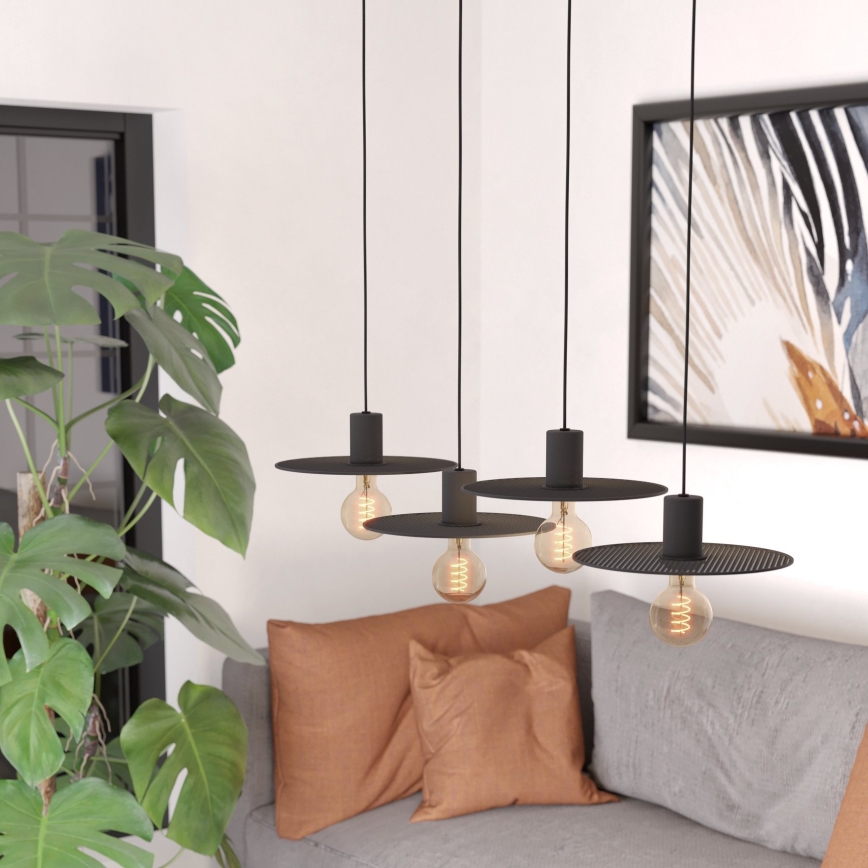 Eglo - Suspension filaire 4xE27/40W/230V