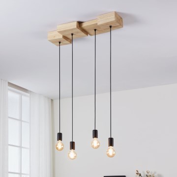 Eglo - Suspension filaire 4xE27/40W/230V
