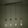 Eglo - Suspension filaire 4xE27/40W/230V noir/doré