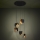 Eglo - Suspension filaire 5xE27/40W/230V noir/doré