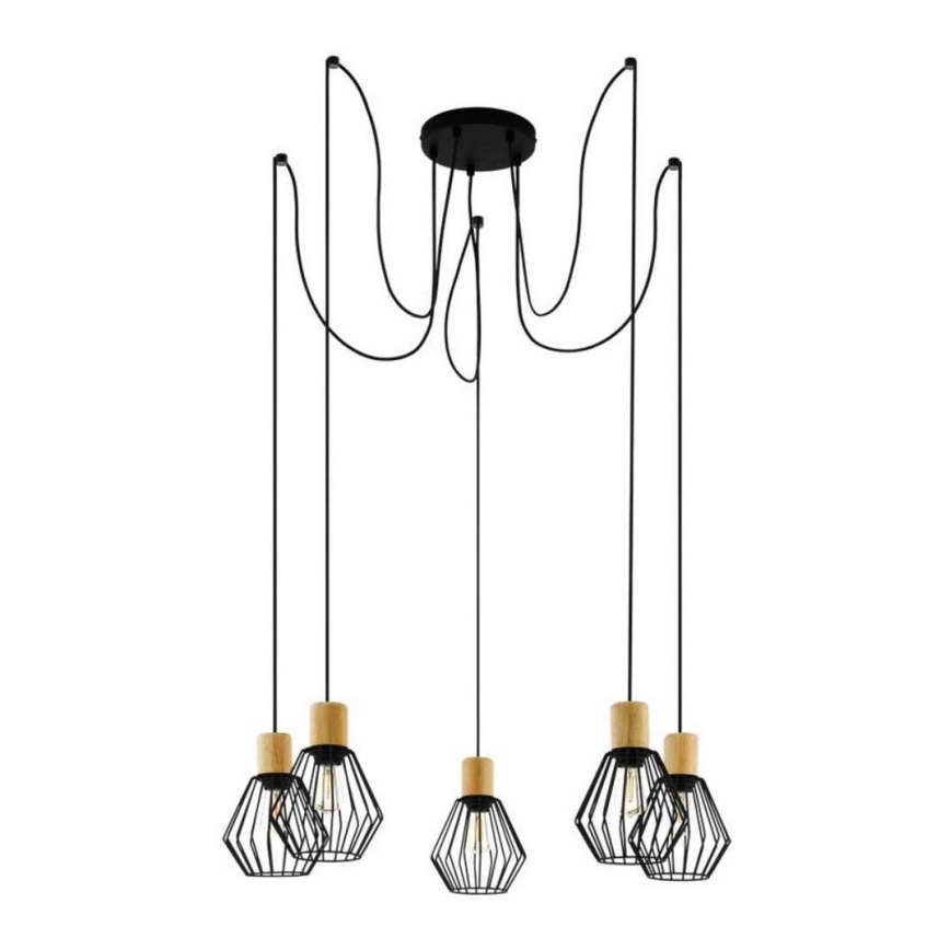 Eglo - Suspension filaire 5xE27/60W/230V araignée