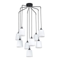 Eglo - Suspension filaire 9xE27/40W/230V blanche