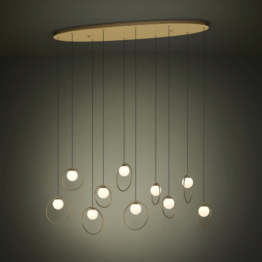 Eglo - Suspension filaire à intensité variable 10xLED/3W/230V 3000K doré