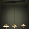 Eglo - Suspension filaire à intensité variable 3xLED/12W/230V 3000K doré