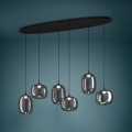 Eglo - Suspension filaire à intensité variable 6xLED/3,7W/230V 2700-6500K fumé + Télécommande