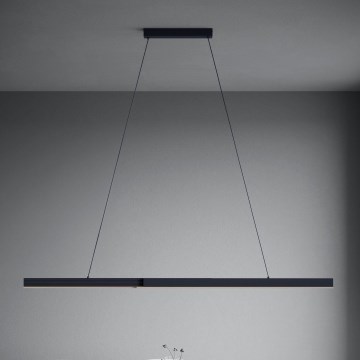 Eglo - Suspension filaire à intensité variable LED/20W/230V 3000K noir