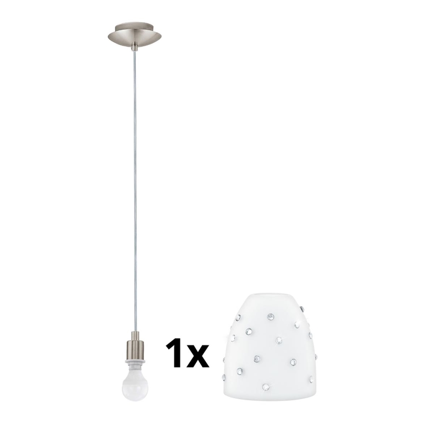 Eglo - Suspension filaire LED MY CHOICE 1xE14/4W/230V  chrome mat/blanc