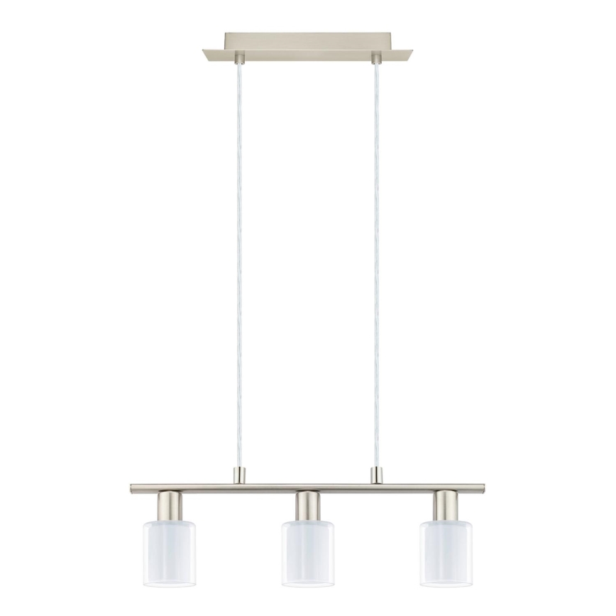 Eglo - Suspension filaire LED MY CHOICE 3xE14/4W/230V chrome mat/blanc