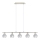 Eglo - Suspension filaire LED MY CHOICE 5xE14/4W/230V chrome mat/blanc/noir