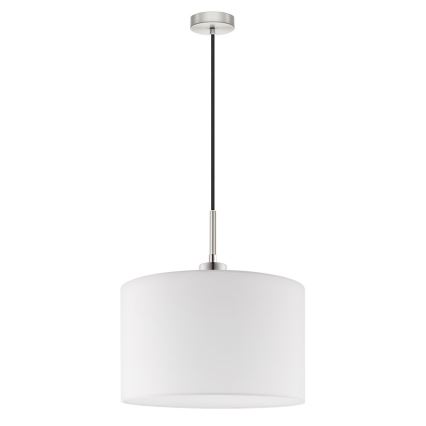 Eglo - Suspension filaire LED TUNJA 1xE27/60W/230V blanc