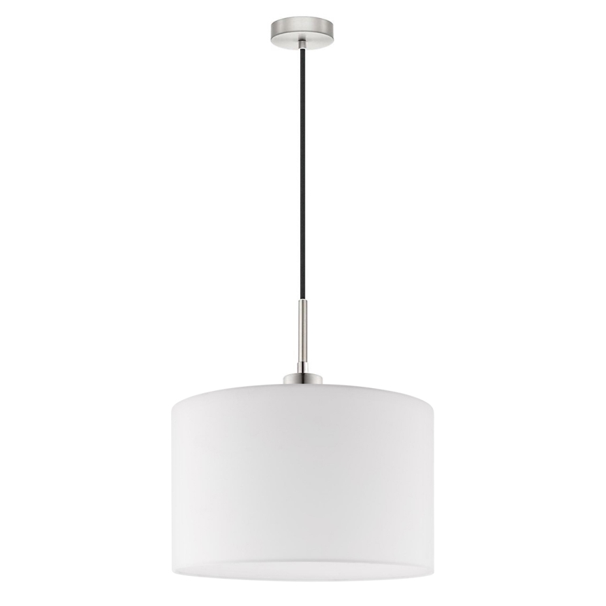 Eglo - Suspension filaire LED TUNJA 1xE27/60W/230V blanc