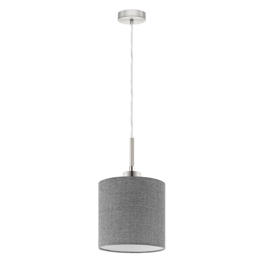 Eglo - Suspension filaire LED TUNJA 1xE27/60W/230V gris