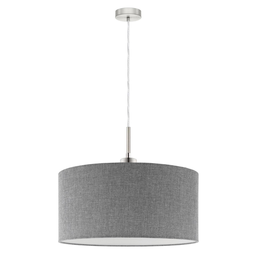 Eglo - Suspension filaire LED TUNJA 1xE27/60W/230V gris