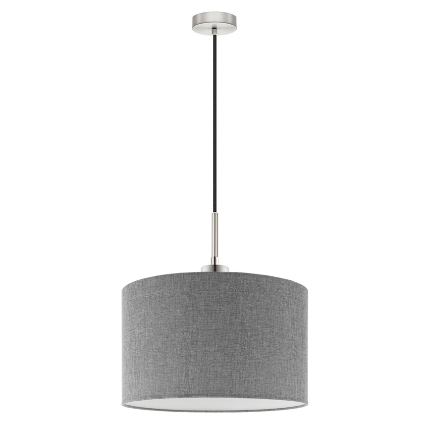 Eglo - Suspension filaire LED TUNJA 1xE27/60W/230V gris