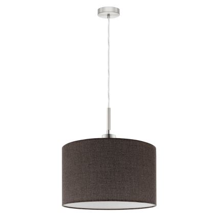 Eglo - Suspension filaire LED TUNJA 1xE27/60W/230V marron