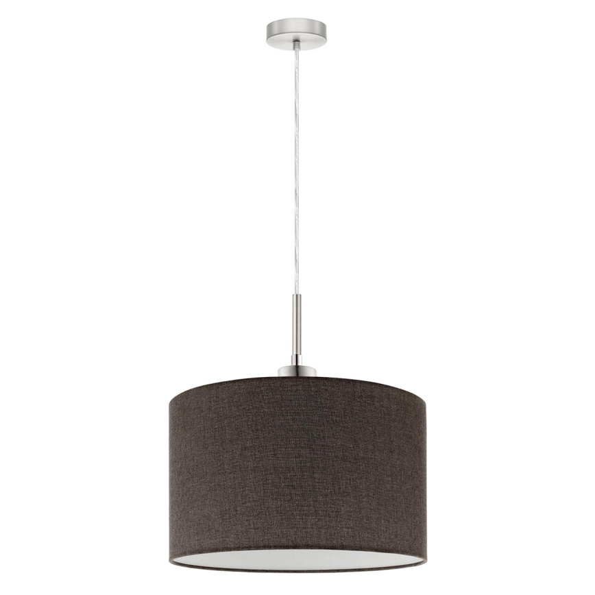 Eglo - Suspension filaire LED TUNJA 1xE27/60W/230V marron