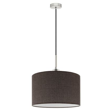 Eglo - Suspension filaire LED TUNJA 1xE27/60W/230V marron