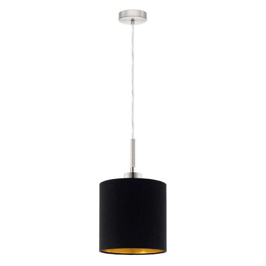 Eglo - Suspension filaire LED TUNJA 1xE27/60W/230V noir