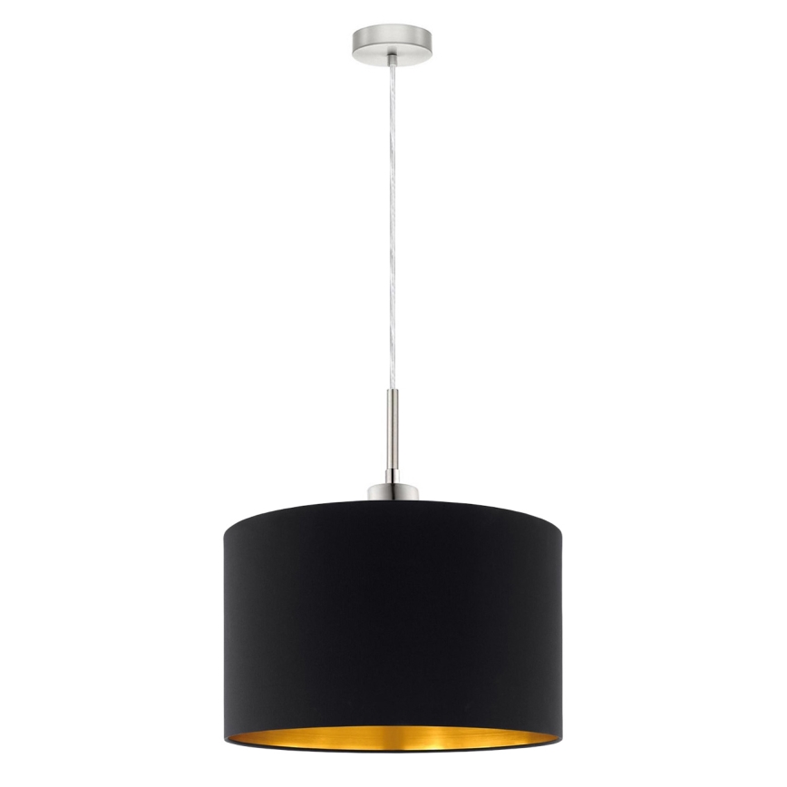 Eglo - Suspension filaire LED TUNJA 1xE27/60W/230V noir