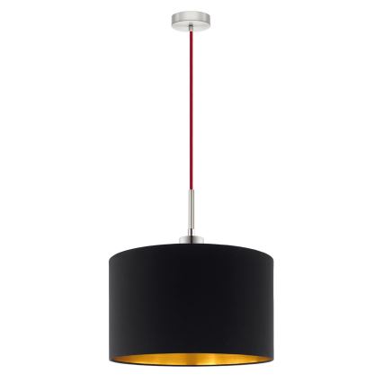 Eglo - Suspension filaire LED TUNJA 1xE27/60W/230V noir