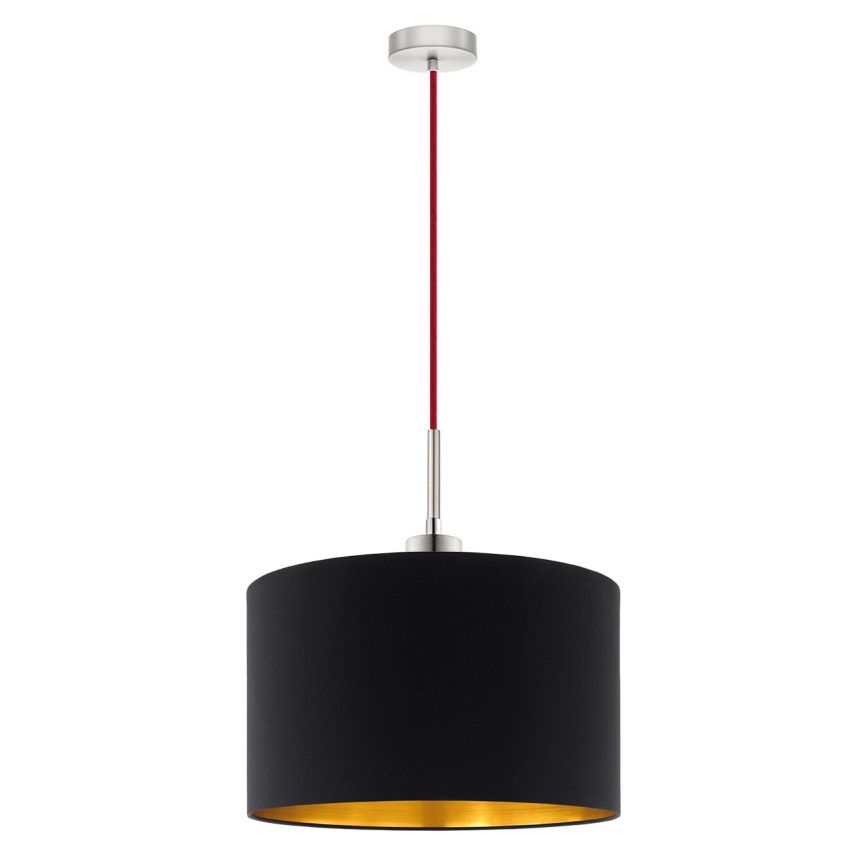 Eglo - Suspension filaire LED TUNJA 1xE27/60W/230V noir