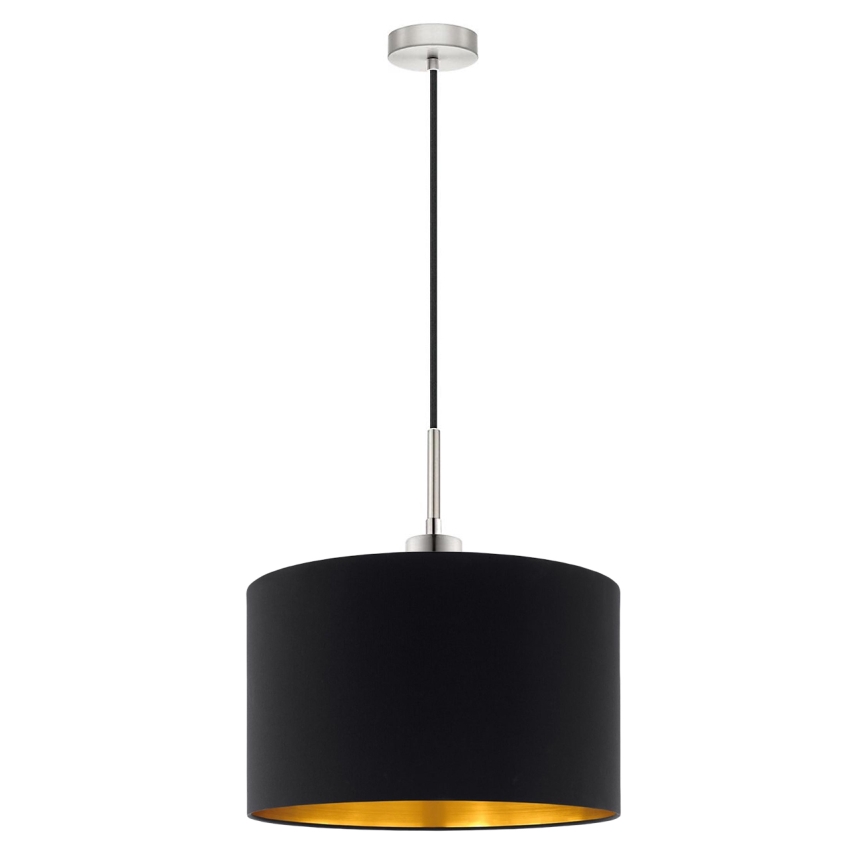 Eglo - Suspension filaire LED TUNJA 1xE27/60W/230V noir