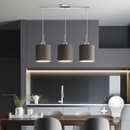 Eglo - Suspension filaire LED TUNJA 3xE27/60W/230V marron