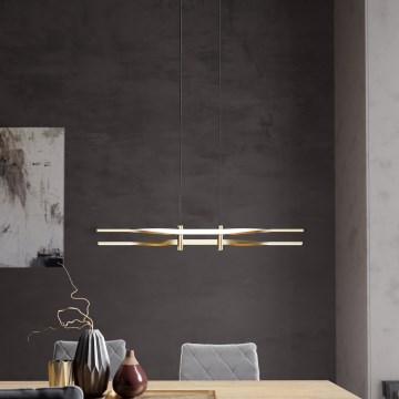 Eglo - Suspension LED sur câble LED/21W/230V dorée