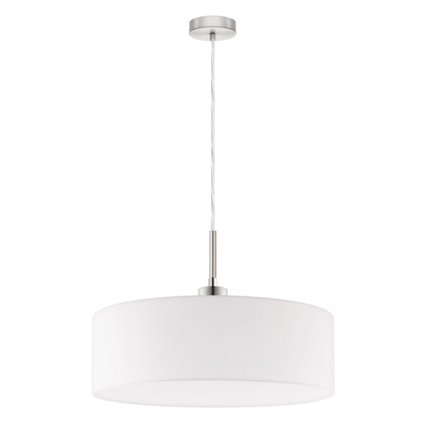 Eglo - Suspension LED sur câble TUNJA 1xE27/60W/230V blanche