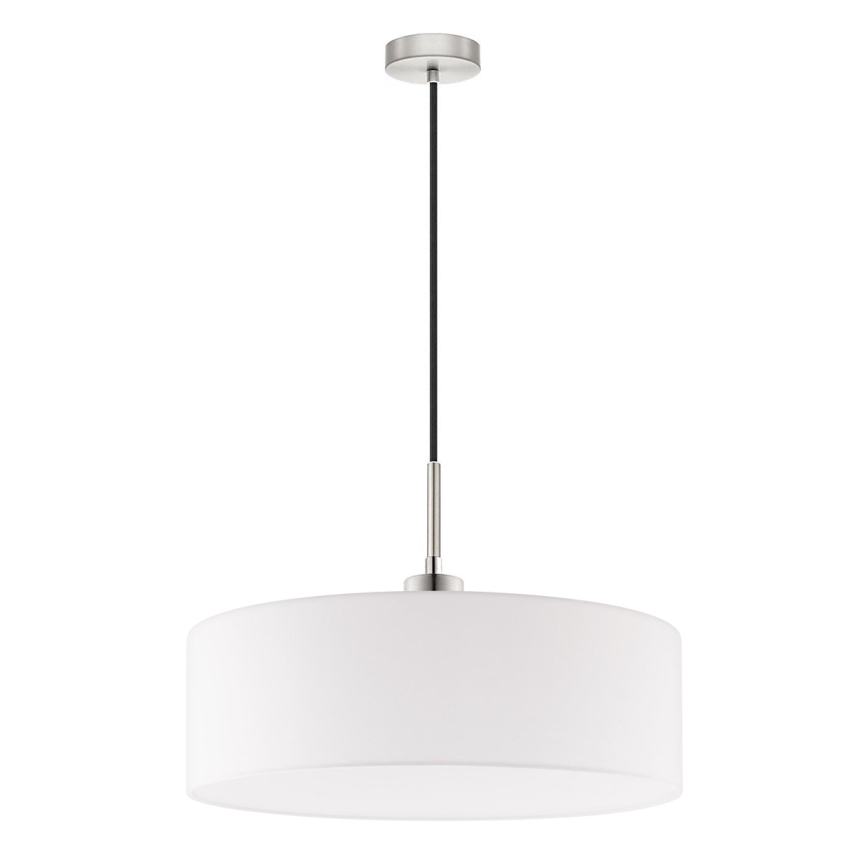 Eglo - Suspension LED sur câble TUNJA 1xE27/60W/230V blanche