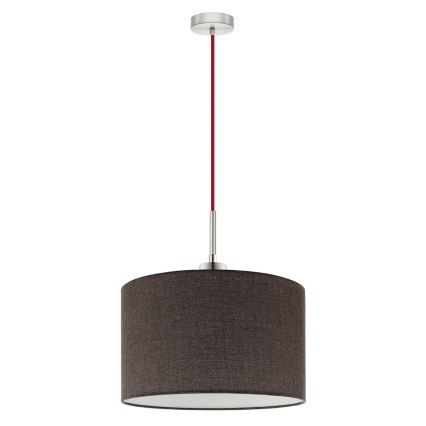 Eglo - Suspension LED sur câble TUNJA 1xE27/60W/230V marron