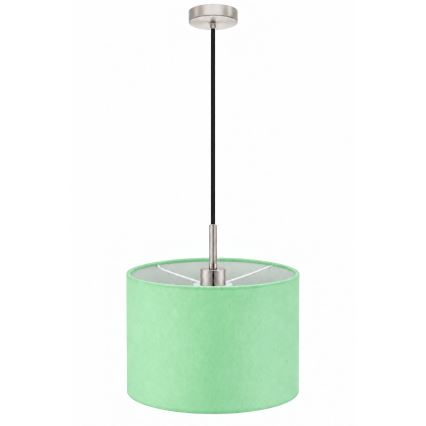 Eglo - Suspension LED sur câble TUNJA 1xE27/60W/230V Ø 20 cm vert/noir