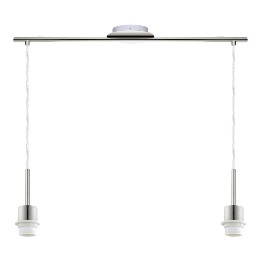 Eglo - Suspension LED sur câble TUNJA 2xE27/60W/230V crème